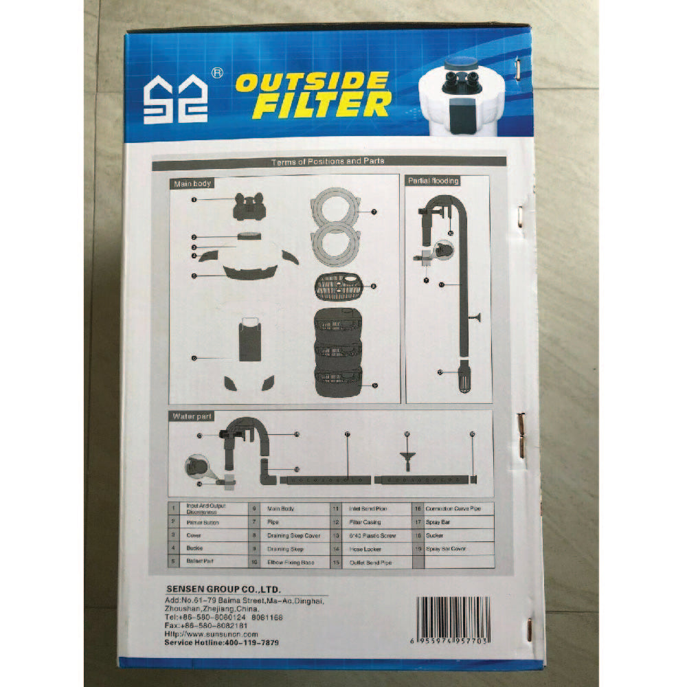 SUNSUN genuine HW-303A/303B External Canister Filter accessories