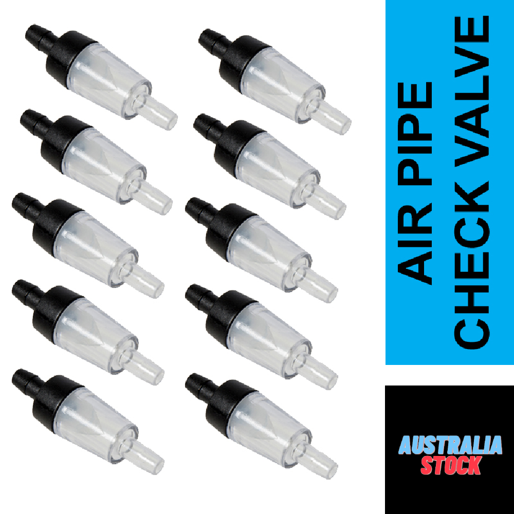 10pcs Aquarium One Way Non-Return Check Valves Co2 System Air Pump Fish Tank