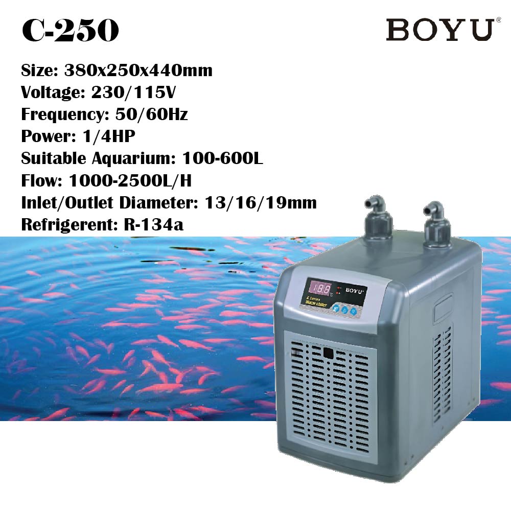 BOYU Aquarium Water Chiller Fish Shrimp Tank Cooling LED Display