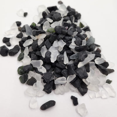 White & Black Crystal Stone 4-8mm Aquarium Decorative Gravel Pebbles Stones Fish Tank Aquascape Terrarium