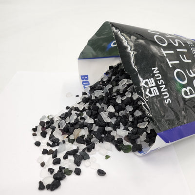 White & Black Crystal Stone 4-8mm Aquarium Decorative Gravel Pebbles Stones Fish Tank Aquascape Terrarium