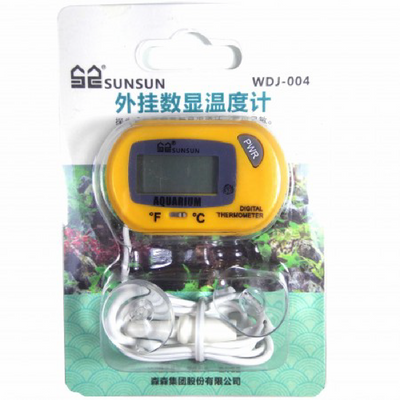 Sunsun Aquarium LCD Digital Thermometer WDJ-004 Fish Tank Terrarium Fridge Freezer Temperature