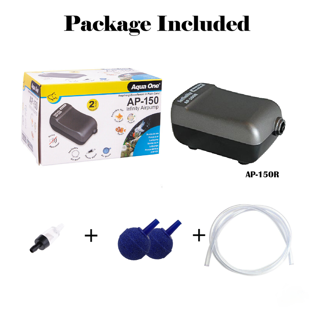Aqua One Infinity Air Pump 1x100L/H. 1x200L/H, 2x 200L/H & 2x280L/H