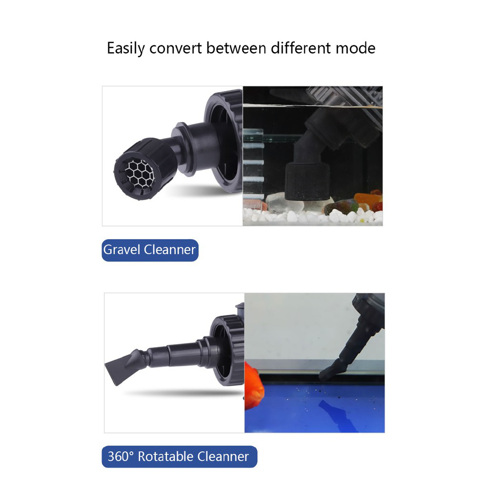 SUNSUN Electric Aquarium Gravel Cleaner Water Exchanger Fish Faeces Gravel Washer