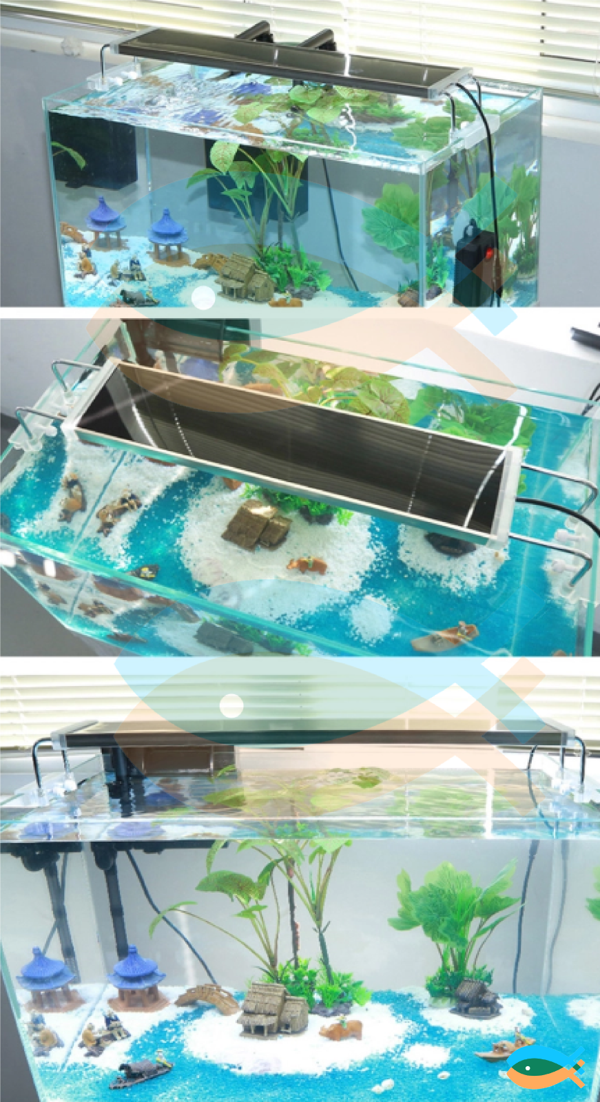 SUNSUN ADS-H Marine Aquarium Reef LED Lights For Fish Tanks 38cm-100cm