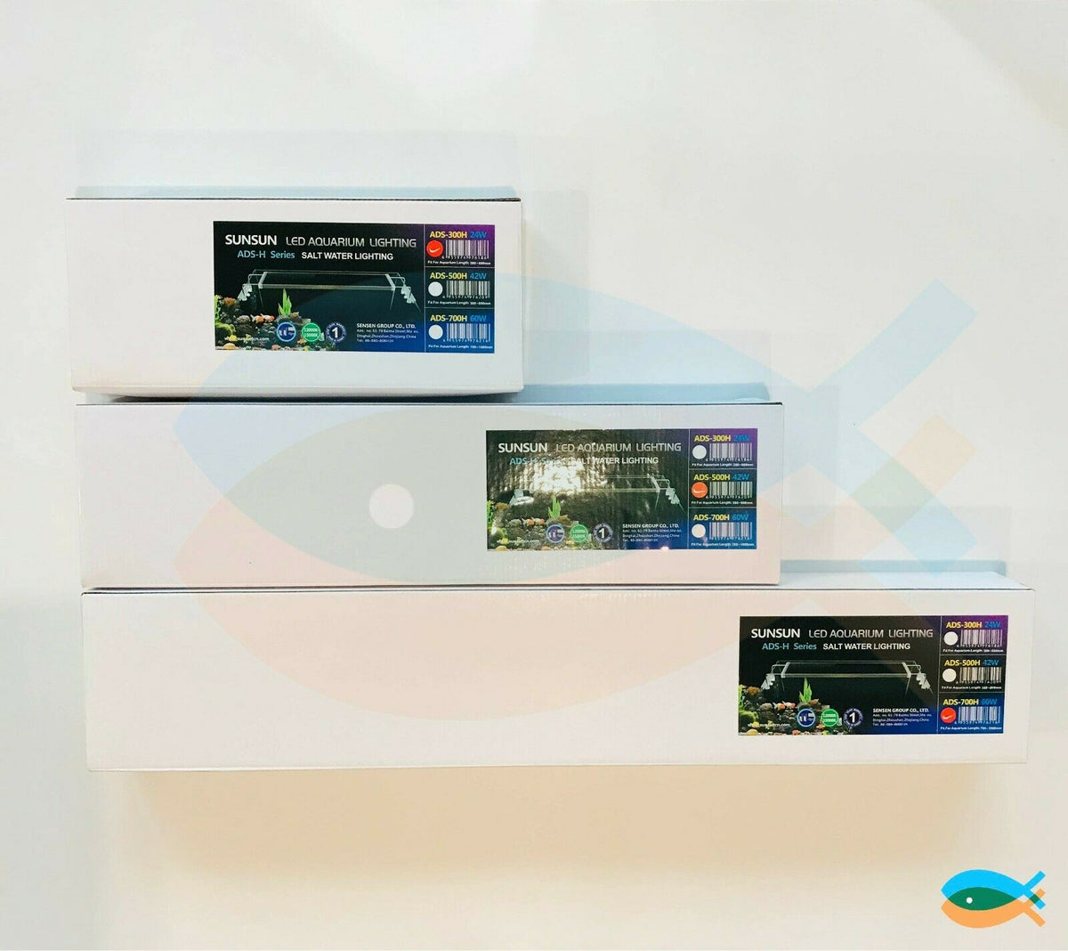 SUNSUN ADS-H Marine Aquarium Reef LED Lights For Fish Tanks 38cm-100cm