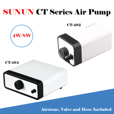 SUNSUN Aquarium Air Pump Oxygen Fountain Pond Water Fish Tank 2&4 Outlet AU
