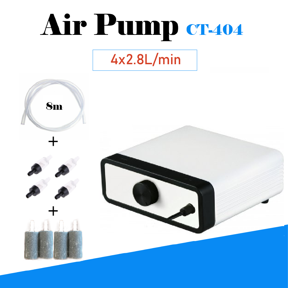 SUNSUN Aquarium Air Pump Oxygen Fountain Pond Water Fish Tank 2&4 Outlet AU