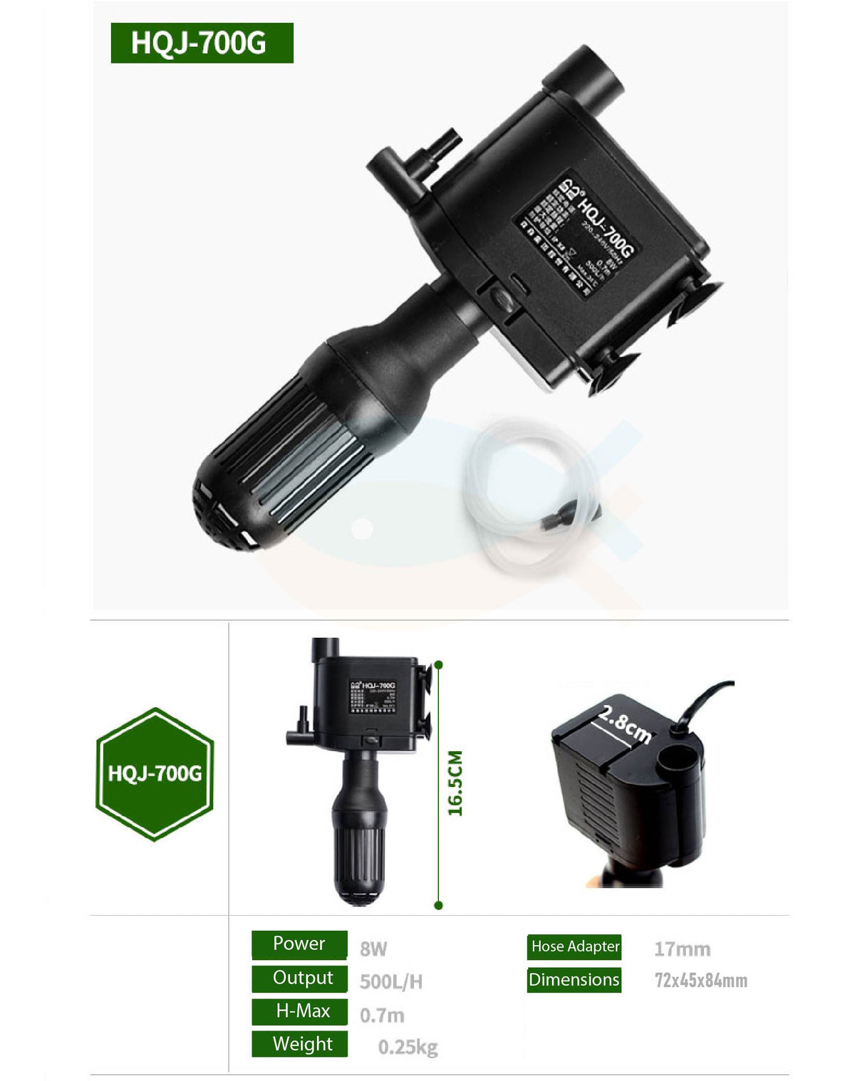 SUNSUN HQJ Multi-Function Submersible Pump Aquarium Water Pump Powerhead