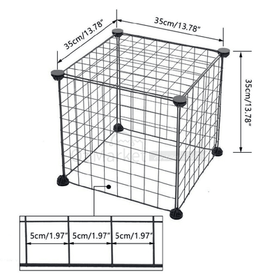 8/10/12 Panel Pet Dog Cat Guinea Pig Rabbit Cage Playpen Puppy Safe Gate