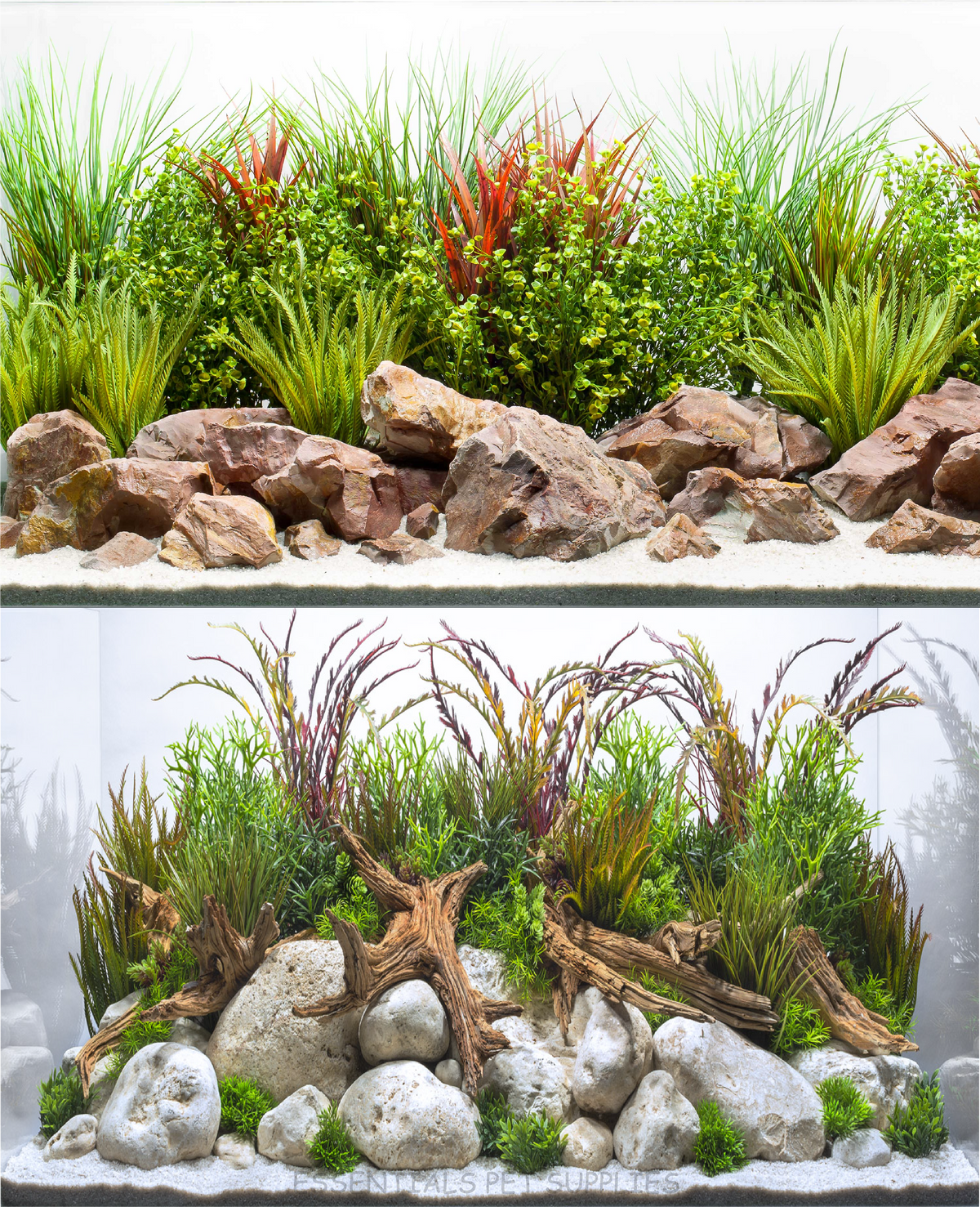 Aquarium Fish Tank Background Double Side Poster 24"(60cm)*3ft/4ft/5ft/6ft