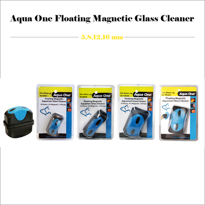 Aqua One Aquarium Fish Tank Floating Magnetic Cleaner For 5/8/12/16mm Glass