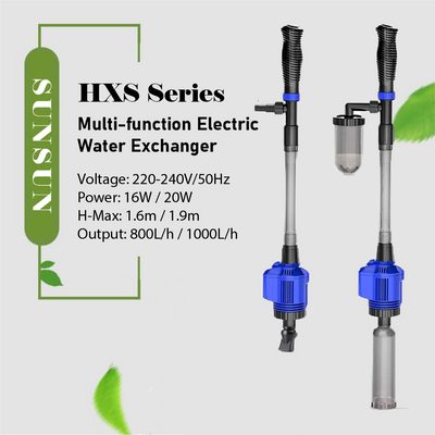 SUNSUN Electric Aquarium Gravel Cleaner Water Exchanger Fish Faeces Sand Washer
