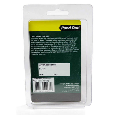 Aqua One Pond Algae Eliminator Block 20G Green Water Killer 800L