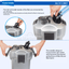 Boyu Ef-45 & Efu-45 - 1100L/h Canister Aquarium Filter For 450-650L Tank External Filter
