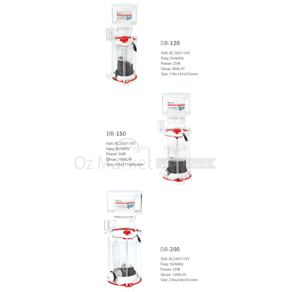Boyu Reef Marine Fish Tank Protein Skimmer Db-120 25W 800L/h