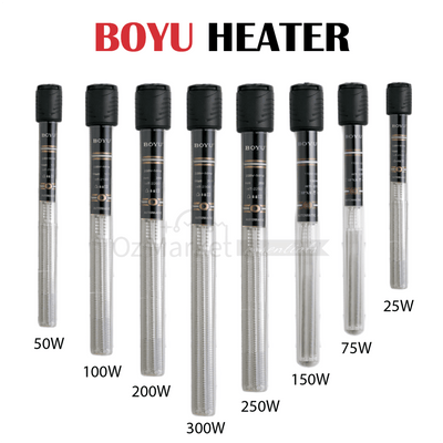 Boyu Submersible Fish Tank Glass Heater 25W 50W 75W 100W 150W 200W 250W 300W Heaters & Chillers