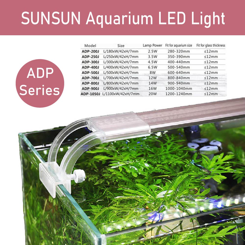 Sunsun Length Adjustable Aquarium Lamp LED Light Open Top Tropical & Plant Tank