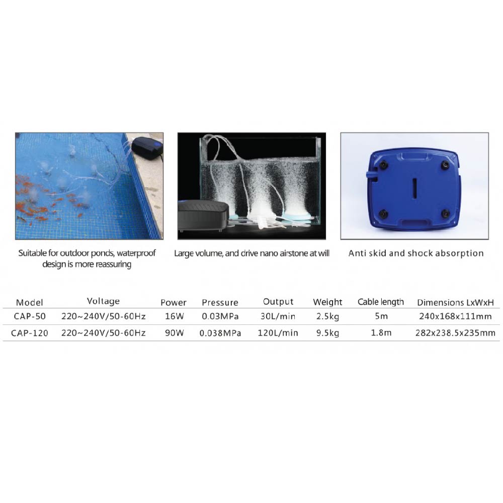 Sunsun CAP Series Outdoor 30L/m & 120L/m Electromagnetic Vibration Pond Aquarium Fish Tank