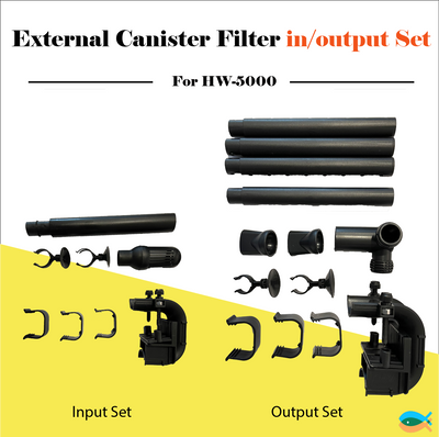 SUNSUN Genuine HW-5000 external Canister filter replacement input & output set