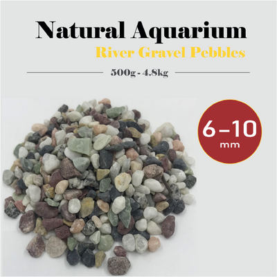 OzMarket Essentials | Pet Supplies | 500g-4.8kg natural aquarium river gravel pebbles 6-10mm
