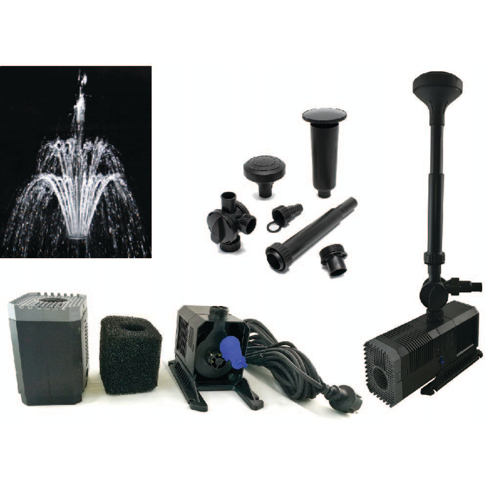 Sunsun (Grech) Brand New Submersible 600-4500L/H Fountain pump with Fountain Heads
