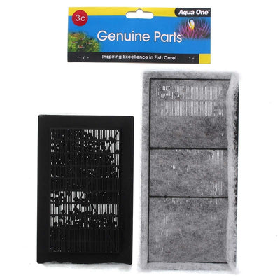Aqua One 25003C Aquarium Fish Tank Carbon Cartridge 3C 2pk AquaStyle 620/620T