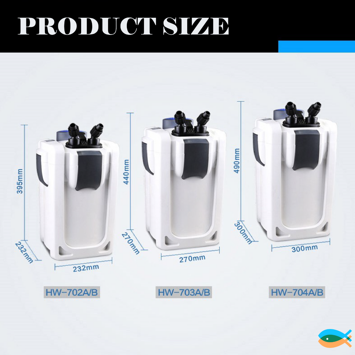 SUNSUN HW-702A 1000L/H premium external canister filter/pump