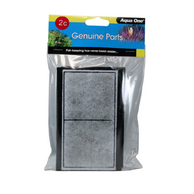 Aqua One 25002C Aquarium Fish Tank Carbon Cartridge 2C 2pk AquaStyle 510
