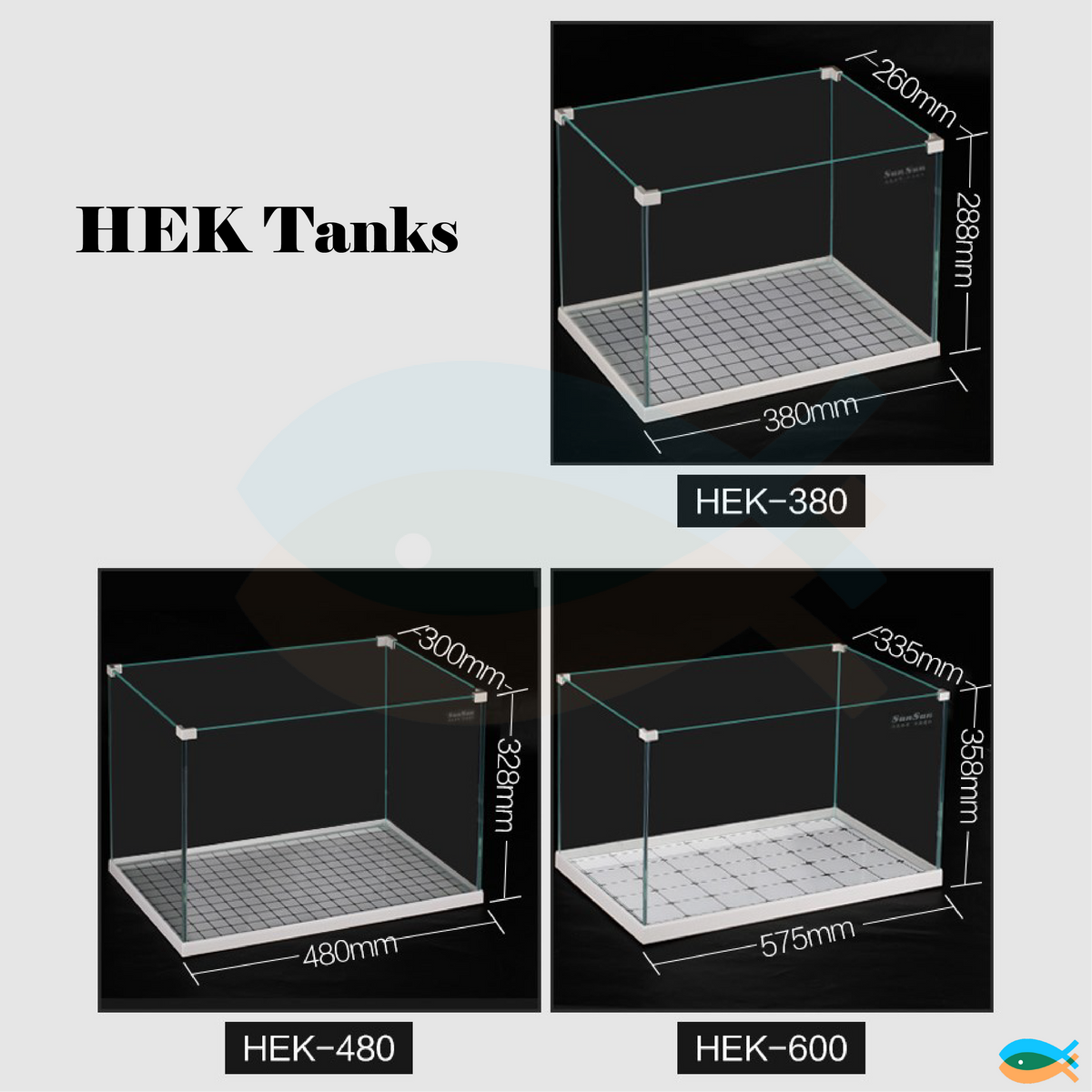 SUNSUN HEK-380 23L Brand New Open top Aquarium Fish Tank Complete Set