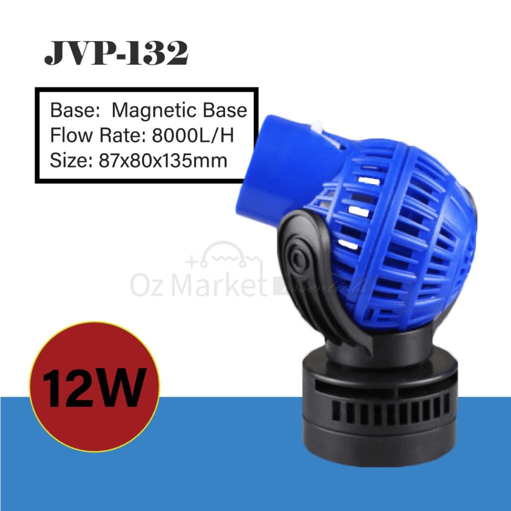 Sunsun 4000L/h-15000L/h Aquarium Fish Tank 360° Wave Maker Water Pump 12W 8000L/h Single