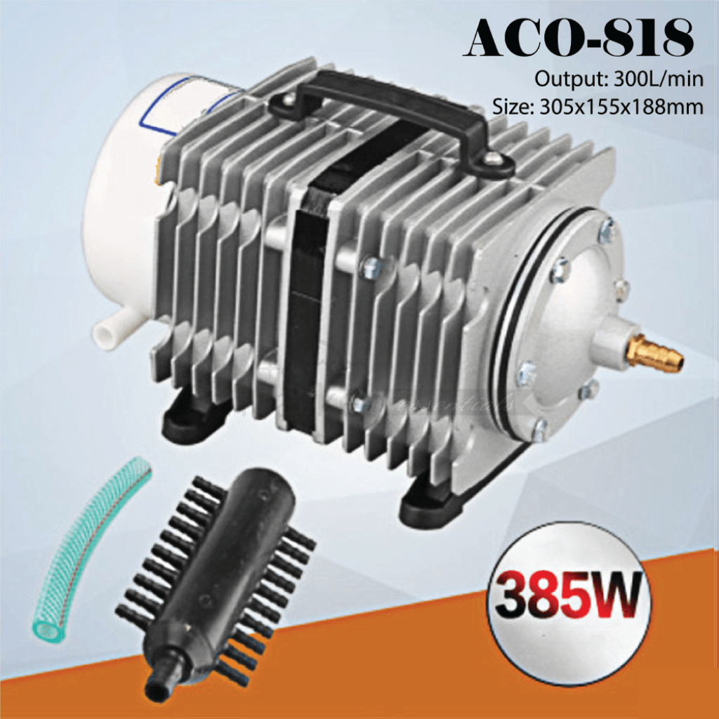 Sunsun Brand New 20W 20L/m ~ 385W 300L/m Electromagnetic Air Pump Aco-818 Pumps